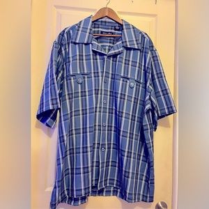 Mens Milanomoda short sleeve dress shirt